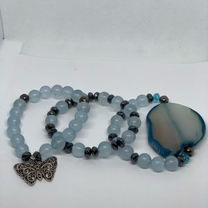 Agates Triple Stack Bracelets